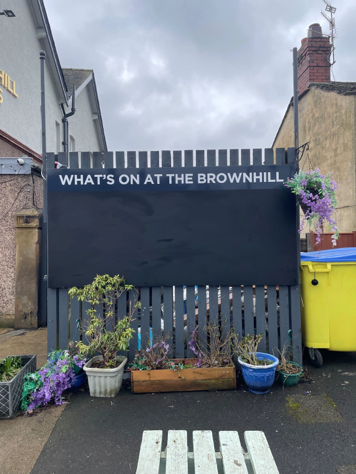 Brownhill Pub Sign Blackburn
