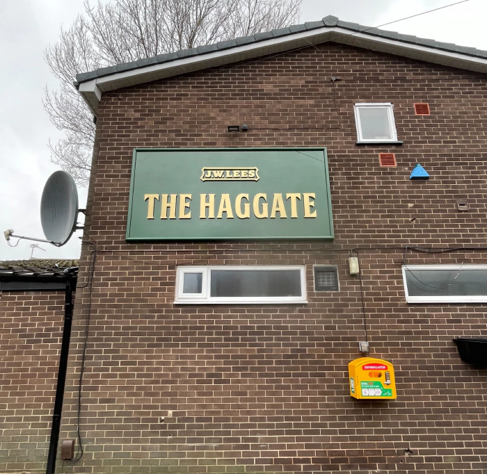 Haggate Pub Sign Blackburn