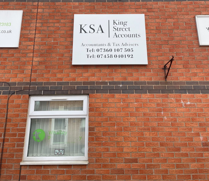 King Street Accountants Sign Blackburn