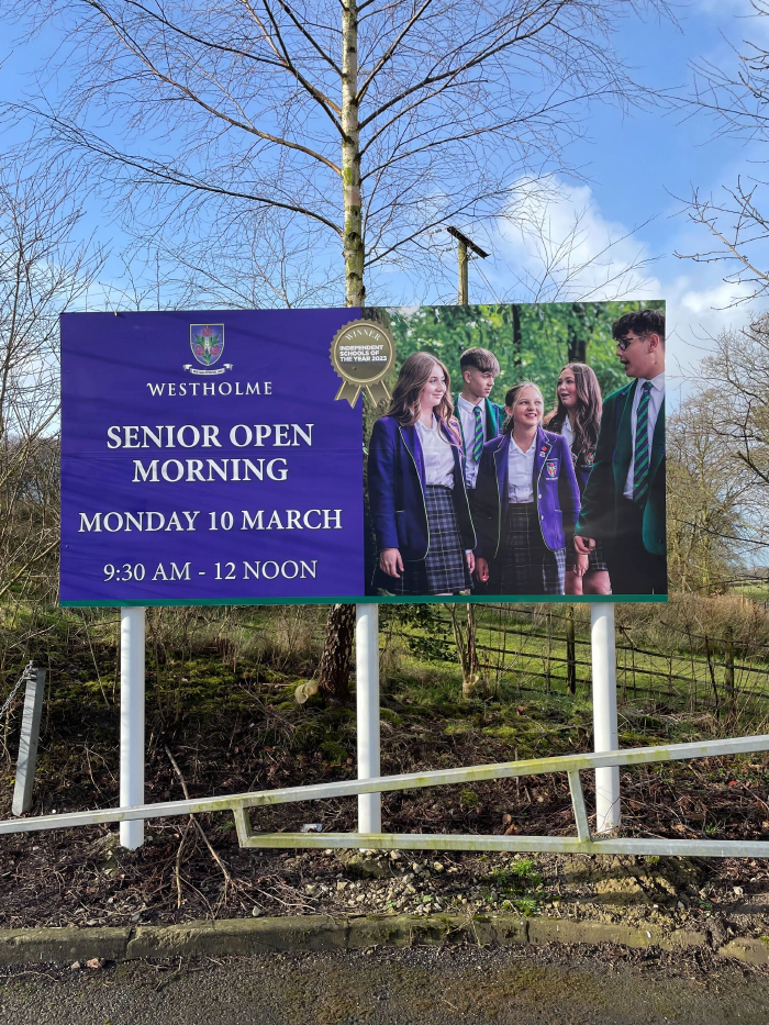 Westholme School Sign Blackburn
