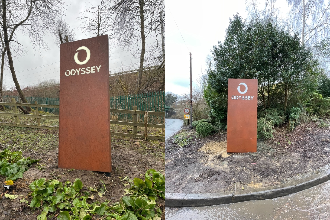 Free Standing Sign Installation