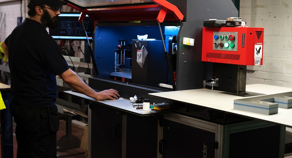 Built Up Text - Letter Bender Machine in Action